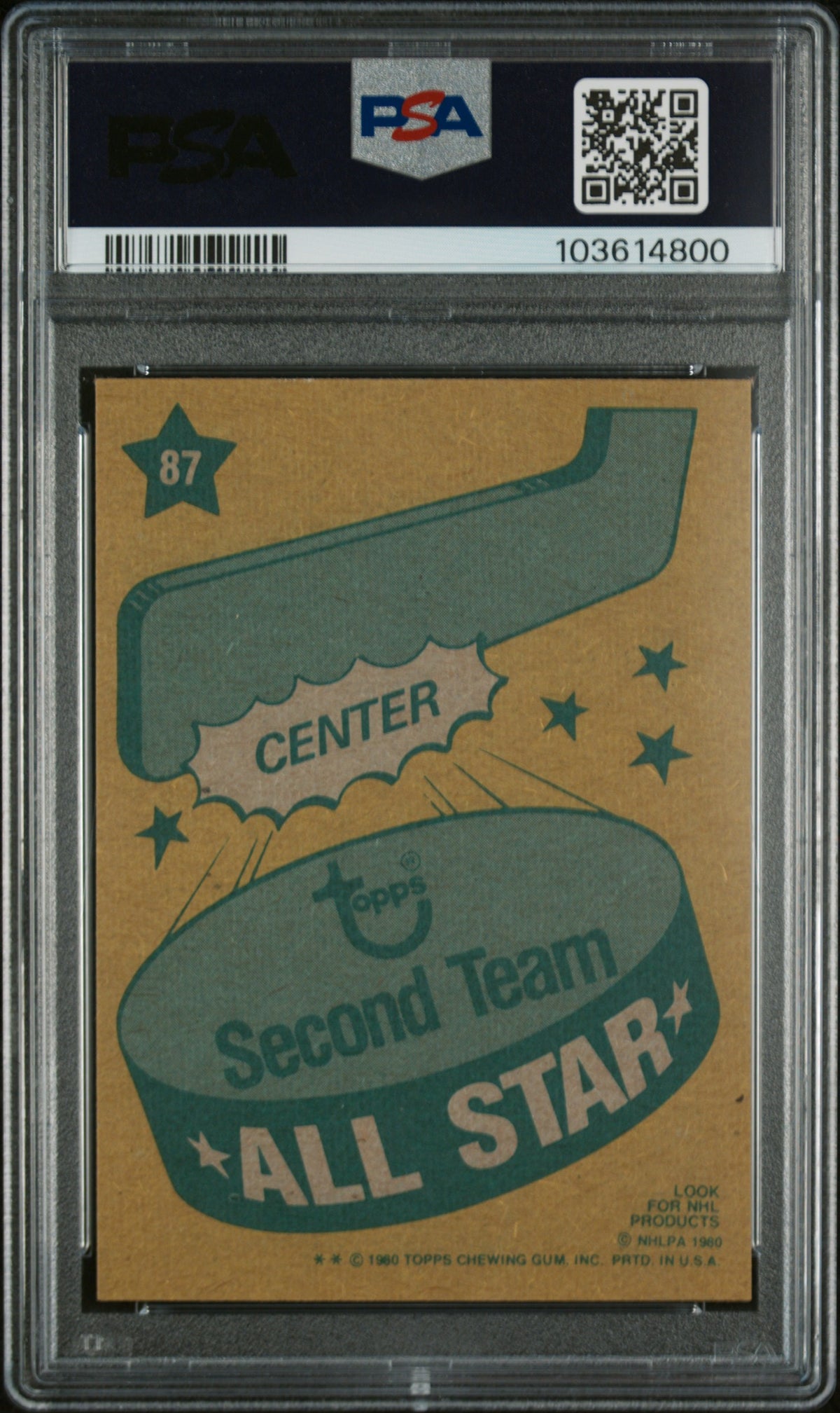 1980 Topps Wayne Gretzky #87 All Star PSA 8