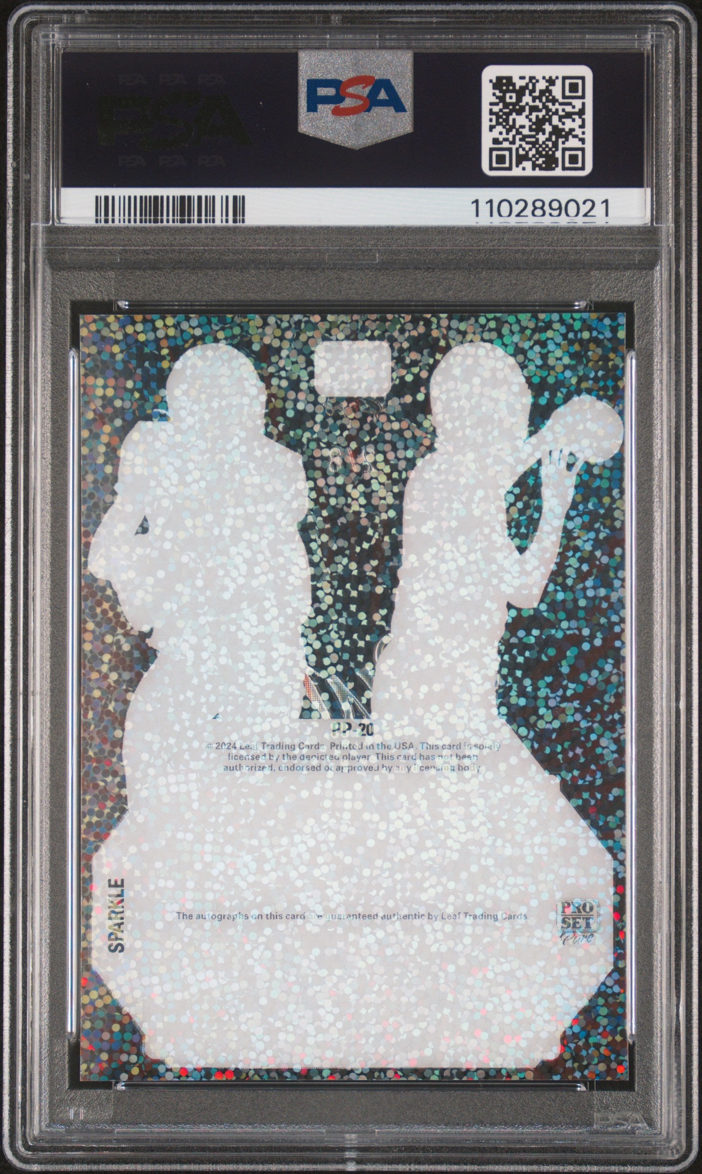 2024 Leaf Pro Set Pure Pure Pairings Autos Iamaleava #PP20 Green Spctr PSA 10