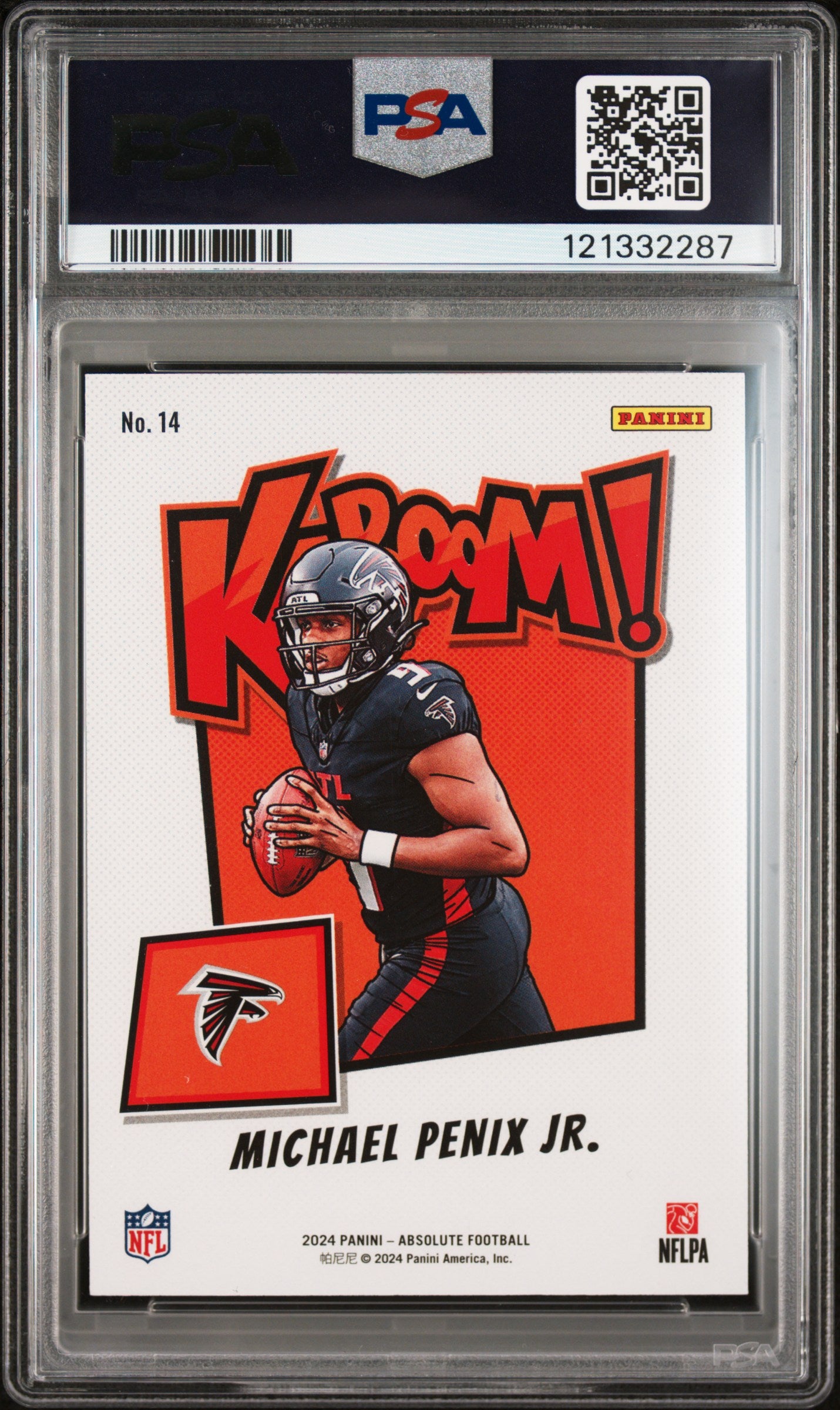 2024 Panini Absolute Kaboom! Michael Penix Jr. #14 PSA 9