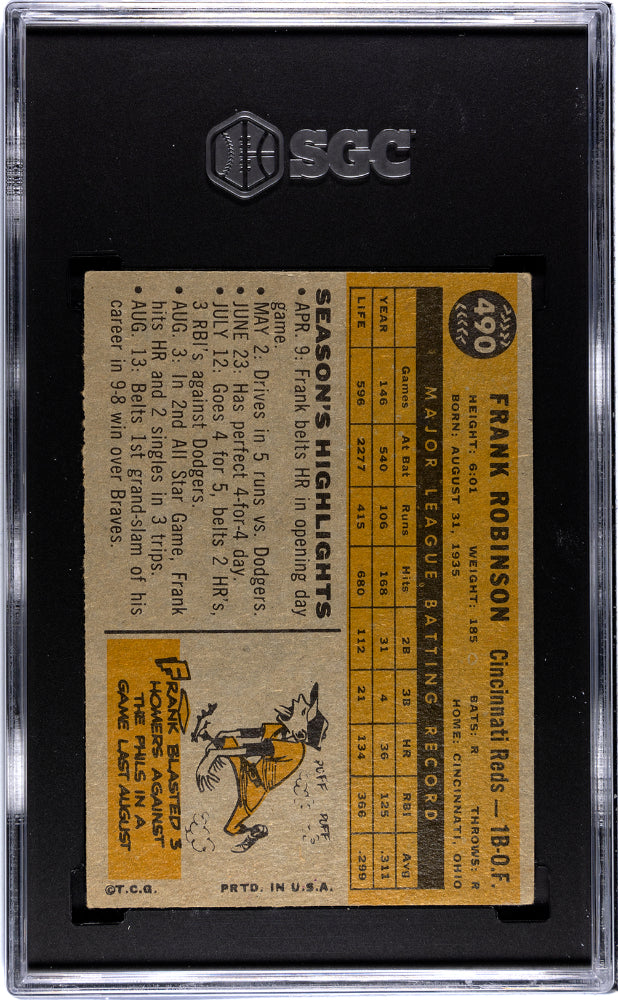 1960 Topps Frank Robinson #490 SGC 4