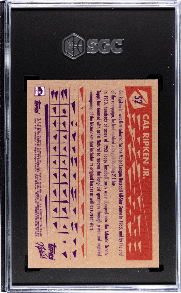 2022 Topps X Naturel Cal Ripken JR. #52 SGC 10
