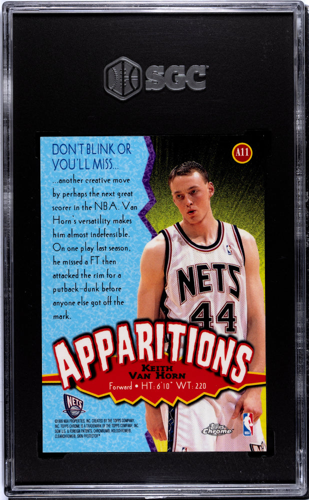 1998 Topps Chrome Keith Van Horn #A11 Apparitions SGC 9.5