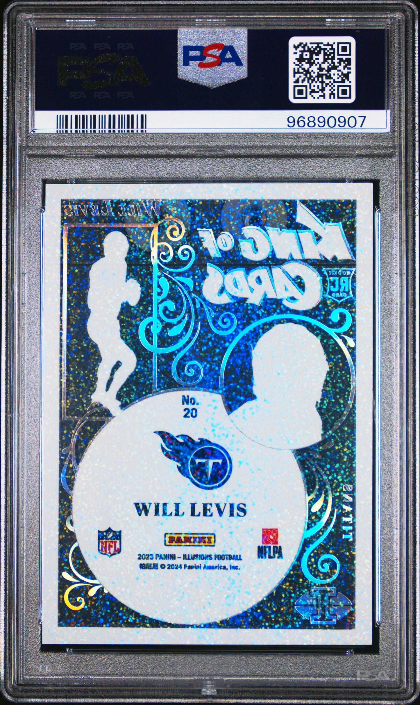 2023 Panini Illusions King Of Cards Will Levis #20 Stardust PSA 9