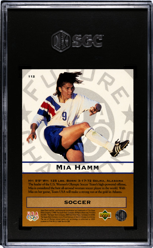 1996 Upper Deck Mia Hamm #112 SGC 9