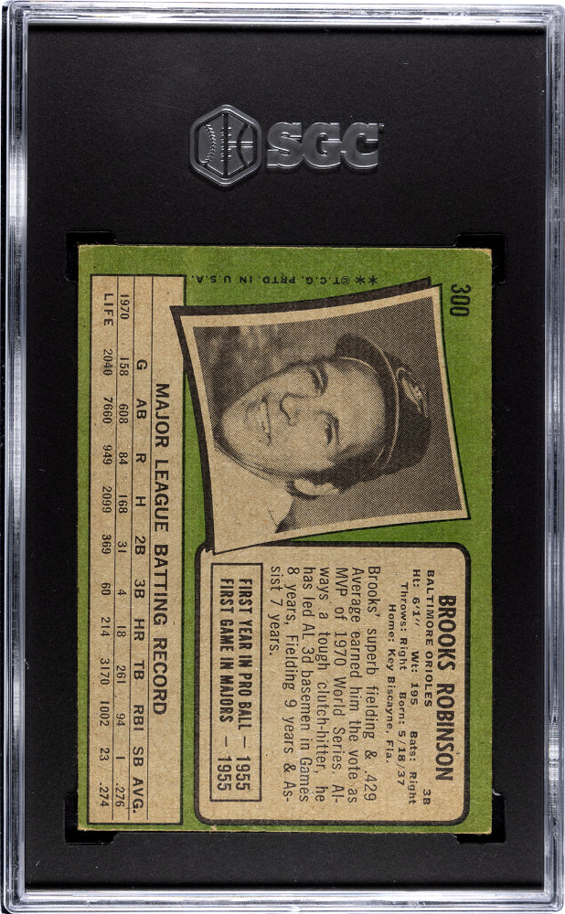 1971 Topps Brooks Robinson #300 SGC 4