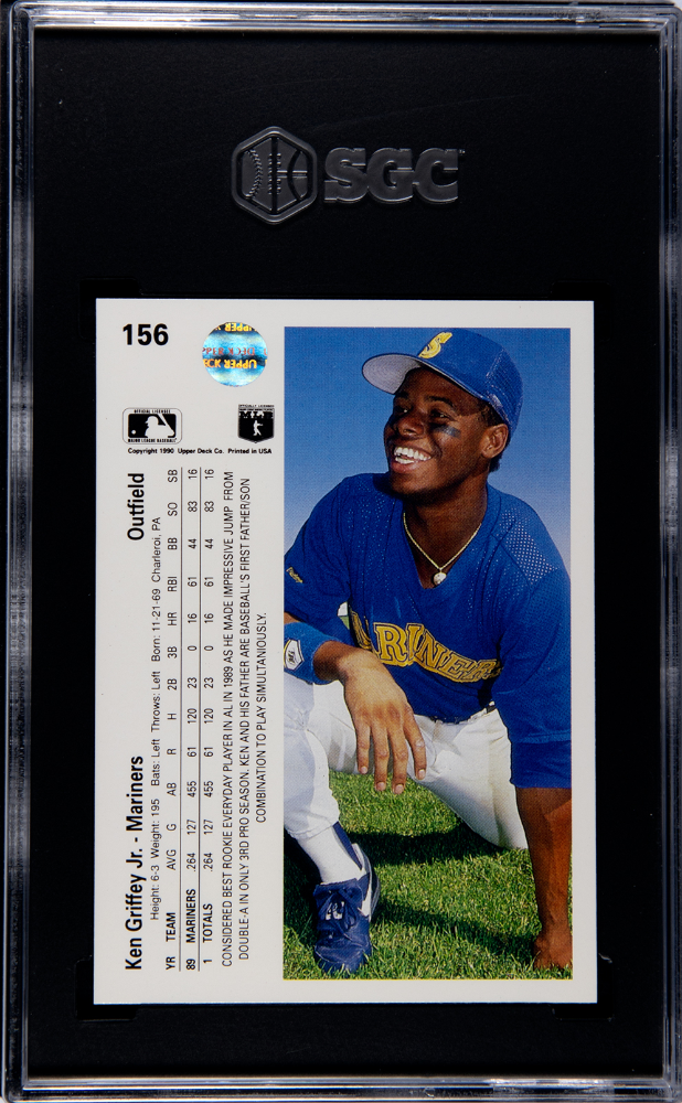 1990 Upper Deck Ken Griffey Jr. #156 SGC 10
