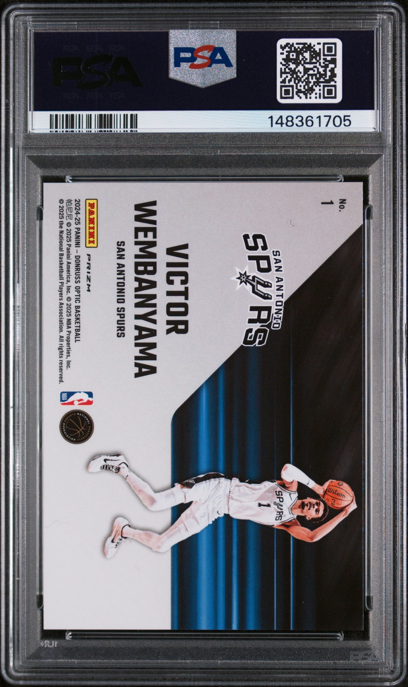 2024 Donruss Optic Victor Wembanyama #1 Phazes PSA 9