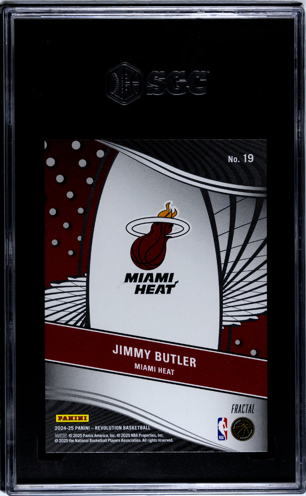 2024 Panini Revolution Jimmy Butler #19 Supernova Fractal SGC 10