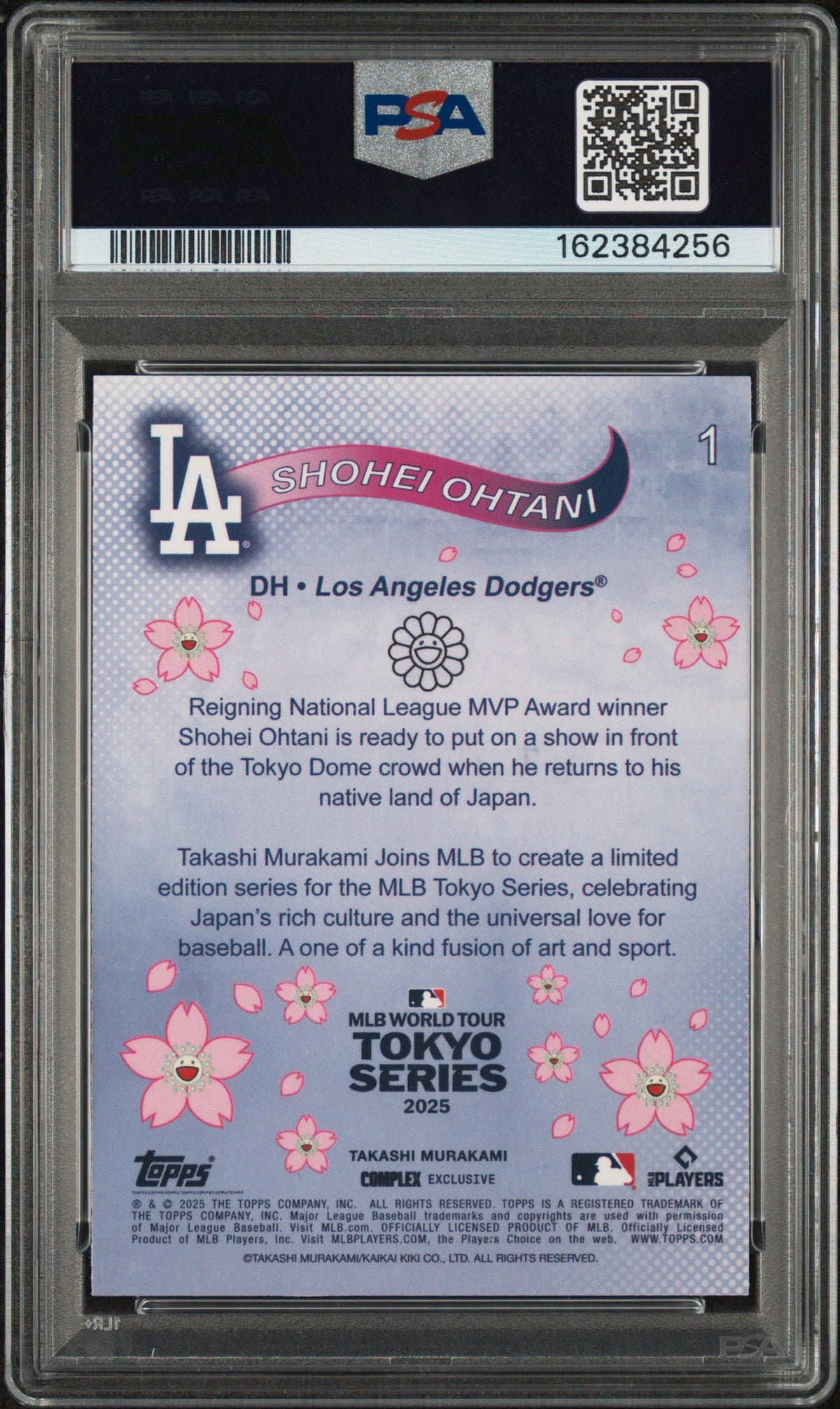 2025 Topps Takashi Murakami + World Tour Tokyo Series Shohei Ohtani #1 PSA 10