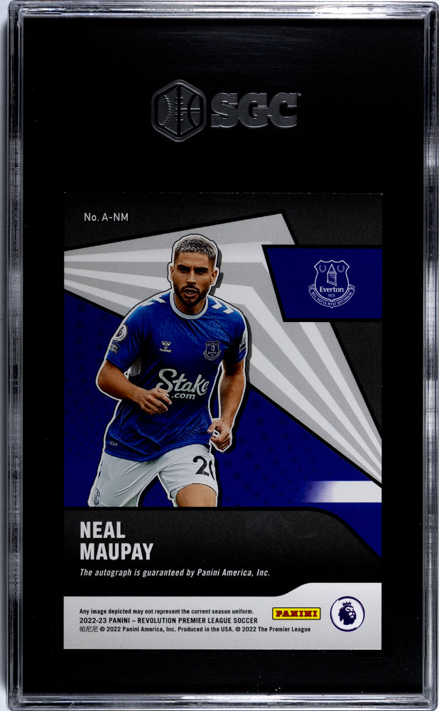 2022 Panini Revolution Premier League Neal Maupay #A-NM Auto SGC 9.5 Auto 10