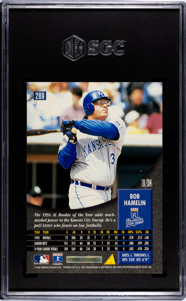 1996 Pinnacle Bob Hamelin #289 SGC 8.5
