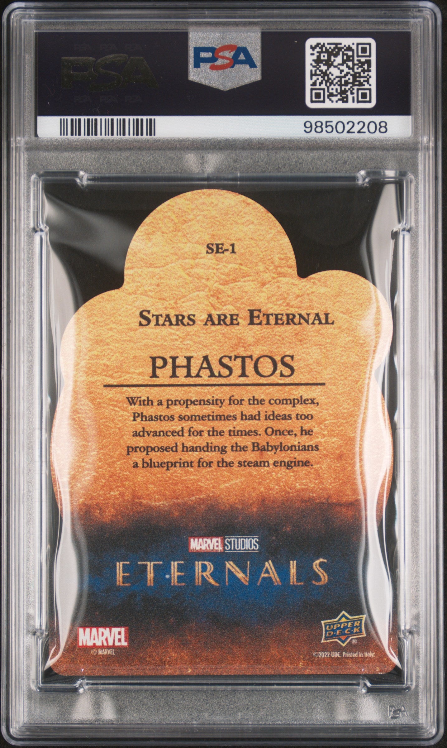 2023 Upper Deck Eternals Stars Are Eternal Phastos #SE1 PSA 9