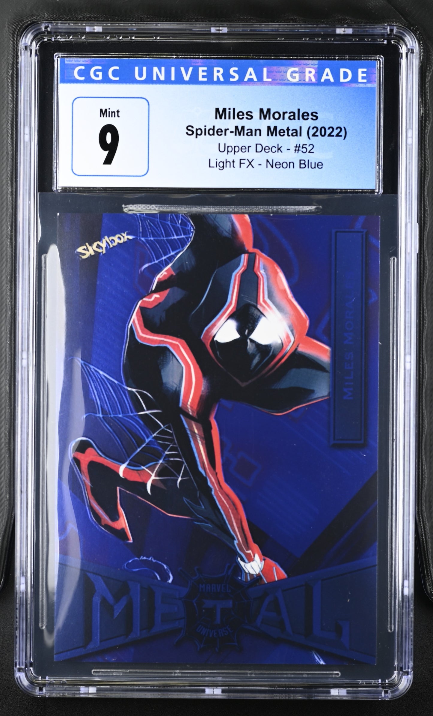 2022 Spider-Man Metal (2022 Upper Deck) Miles Morales #52 CGC 9