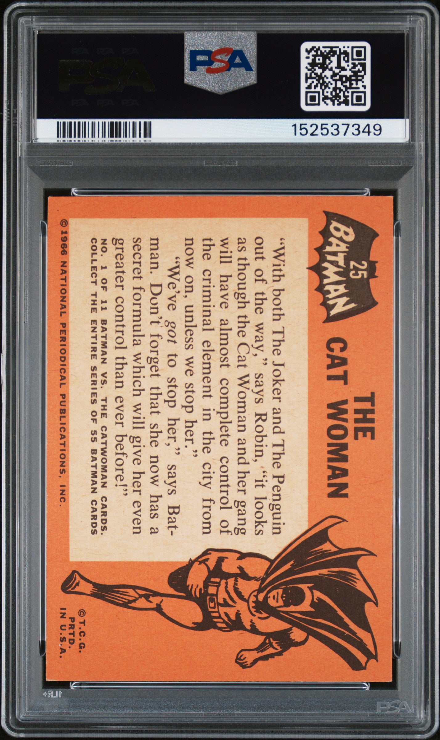 1966 Topps Batman The Cat Woman #25 PSA 4