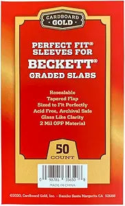 Cardboard Gold Beckett Graded Slab Sleeves (50 Count)