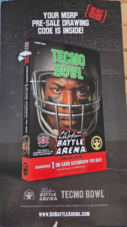 2026 Bo Jackson Battle Arena Tecmo Bowl Hobby Box