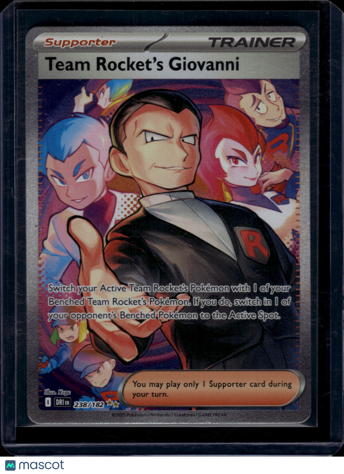 2025 Pokemon S&V Destined Rivals Team Rocket's Giovanni #238/182