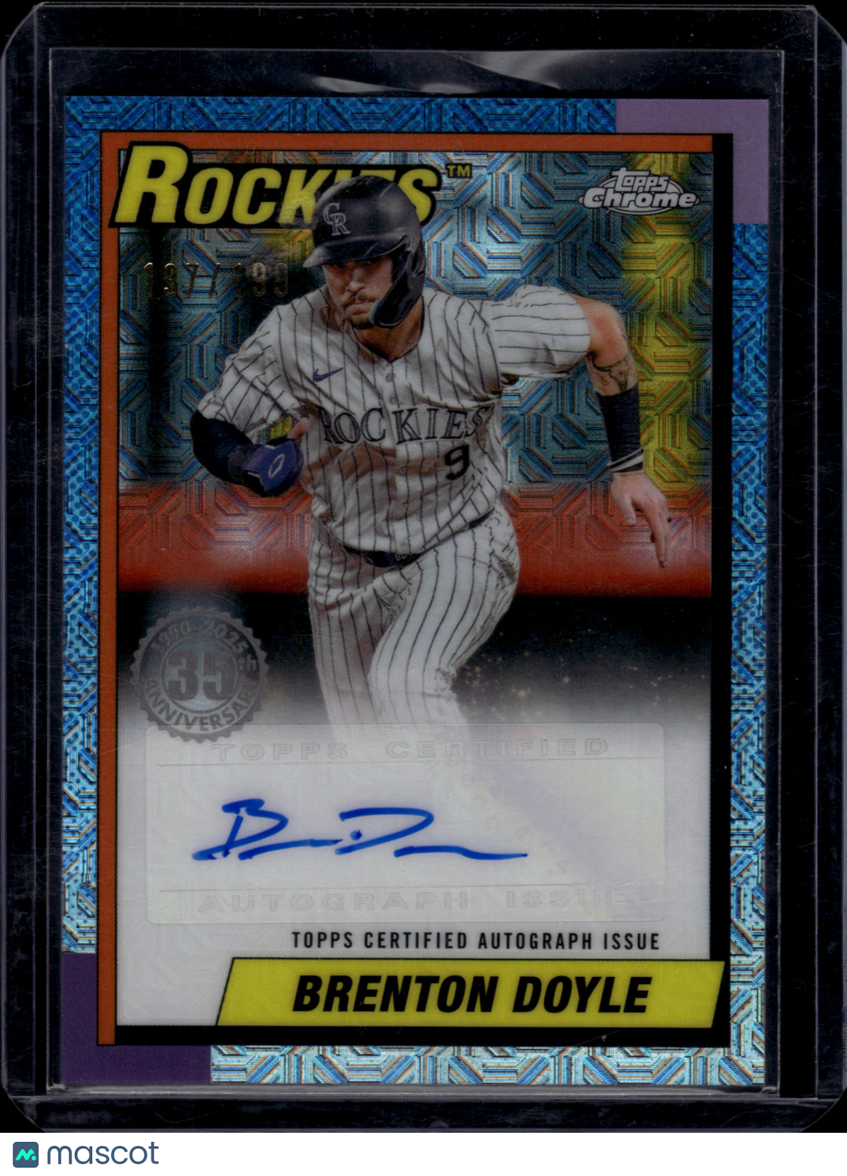 2025 Topps Chrome 1990 Topps Auto Card Brenton Doyle #90CA-BD 197/199