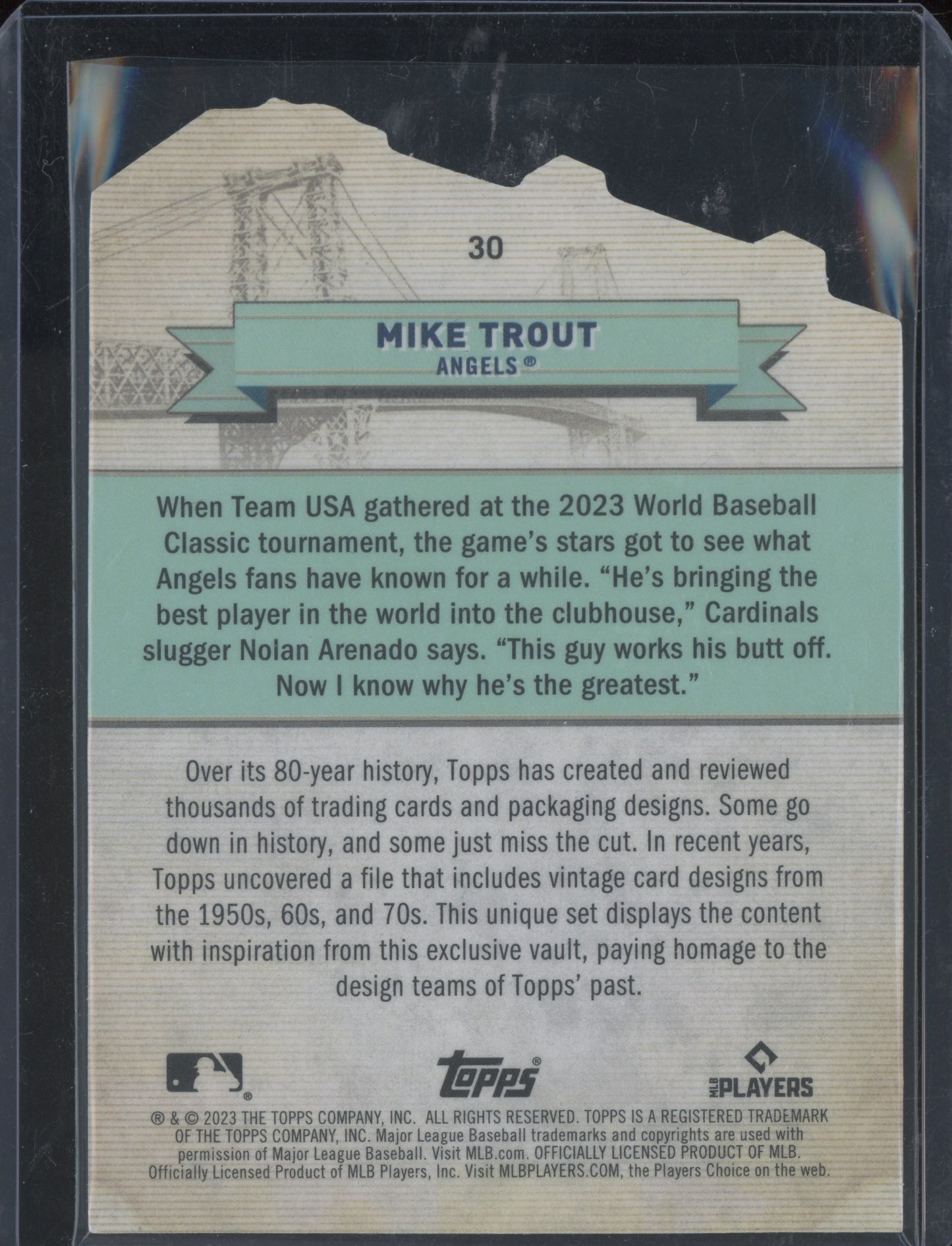 2023 Topps Mike Trout #30 18/38