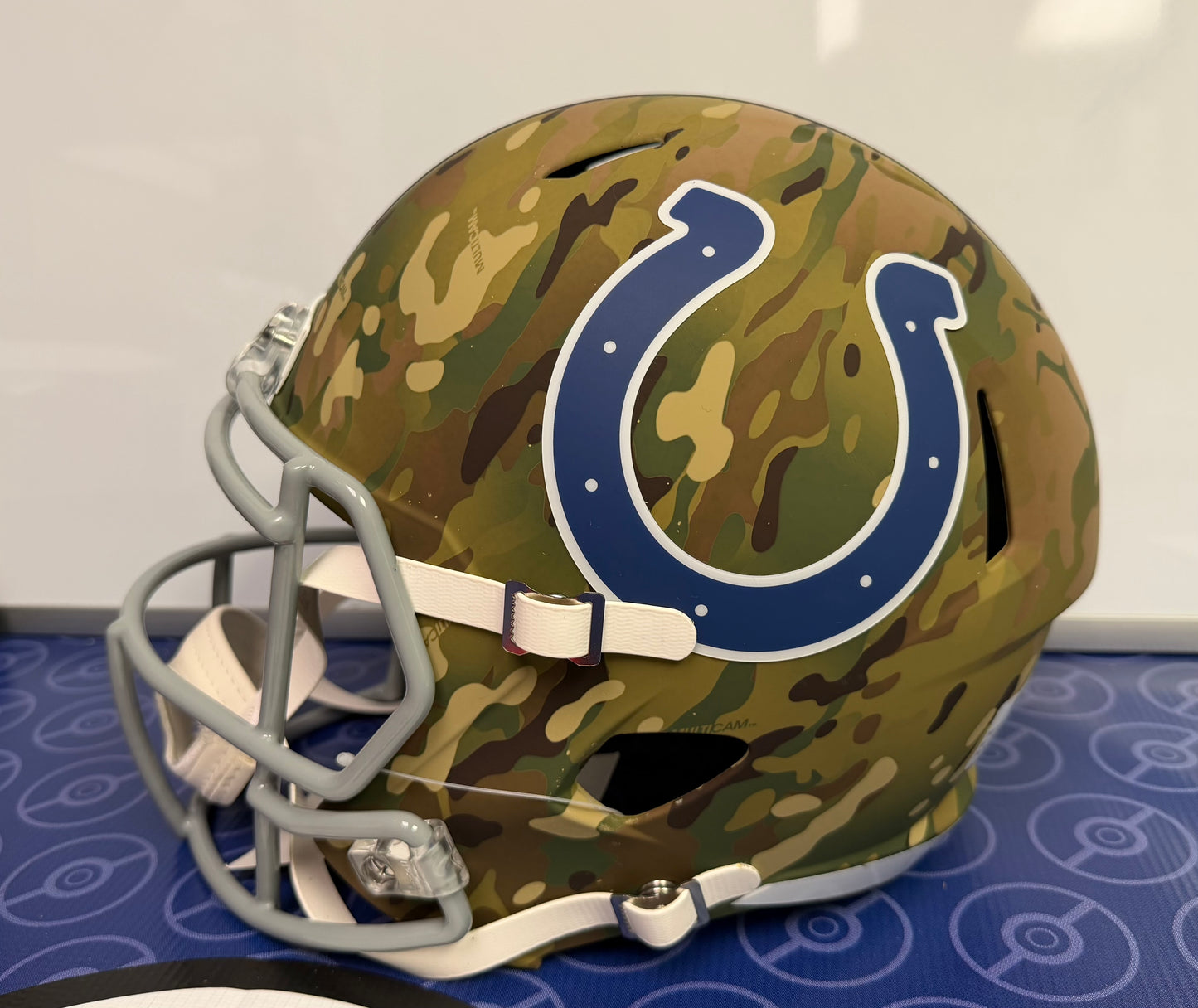 Peyton Manning Indianapolis Colts Signed Riddell Camo Alternate Helmet