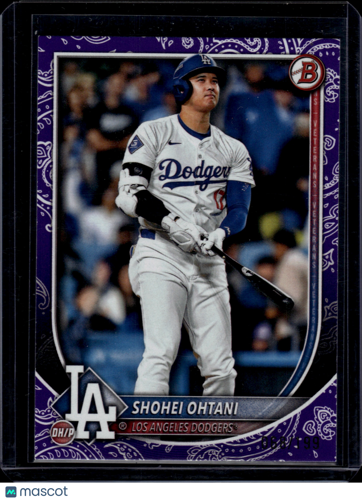 2025 Bowman Shohei Ohtani #17 Purple Pattern 68/199