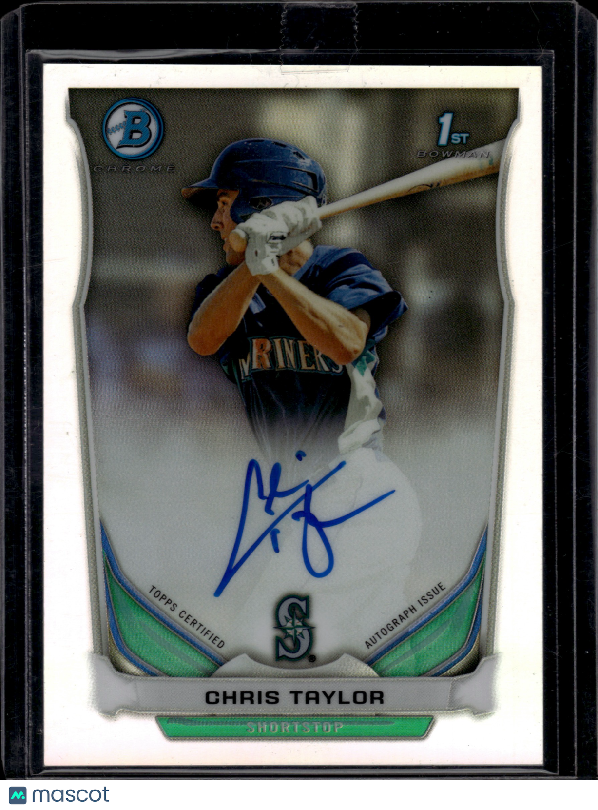2014 Bowman Chrome Prospect Autographs Chris Taylor #BCAP-CT 323/500