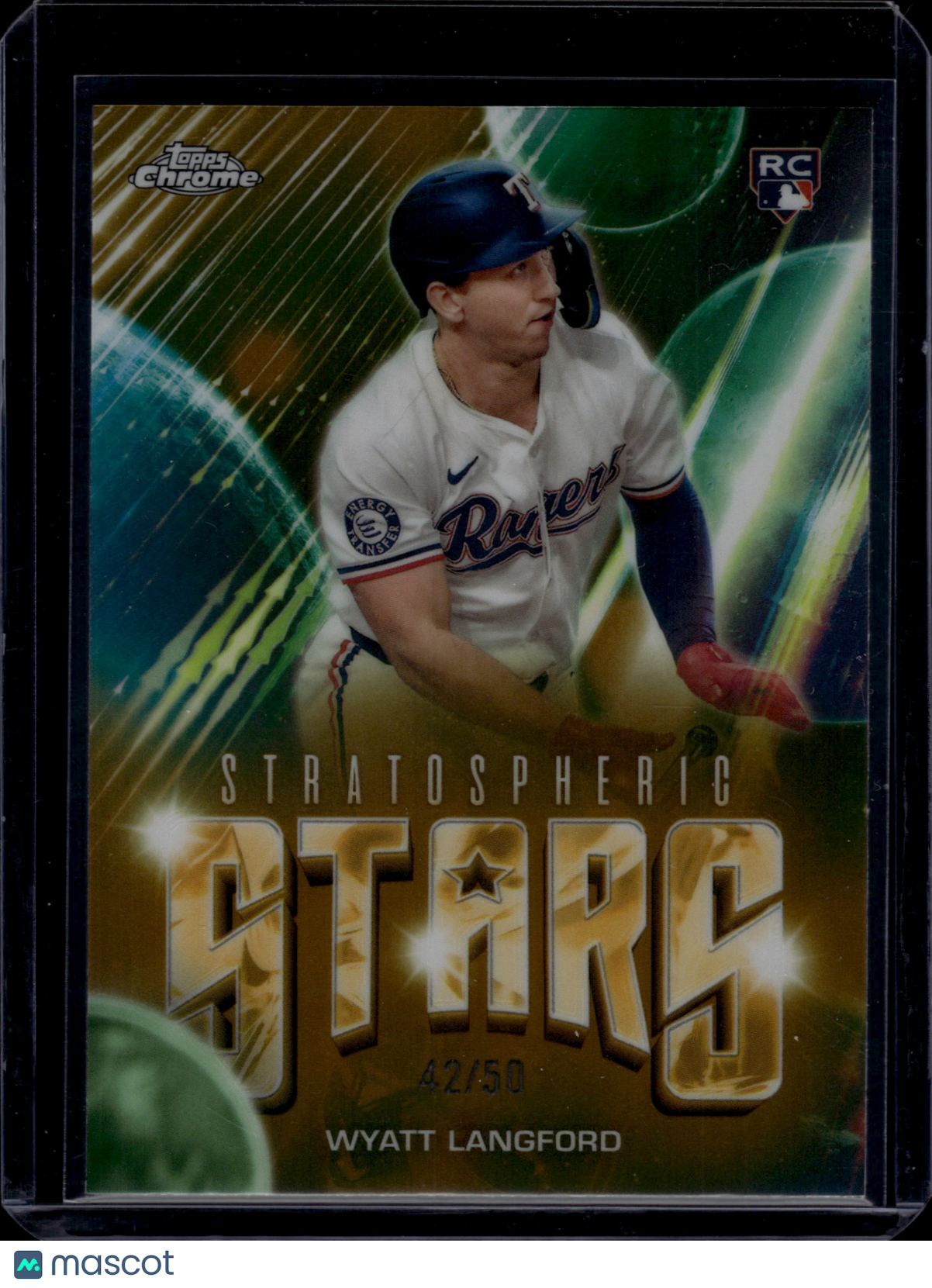 2024 Topps Chrome Update Stratospheric Stars Wyatt Langford #SSC-16 Gold 42/50