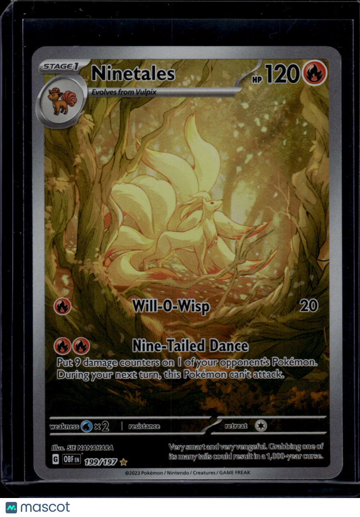 2023 S&V Obsidian Flames Ninetales #199/197