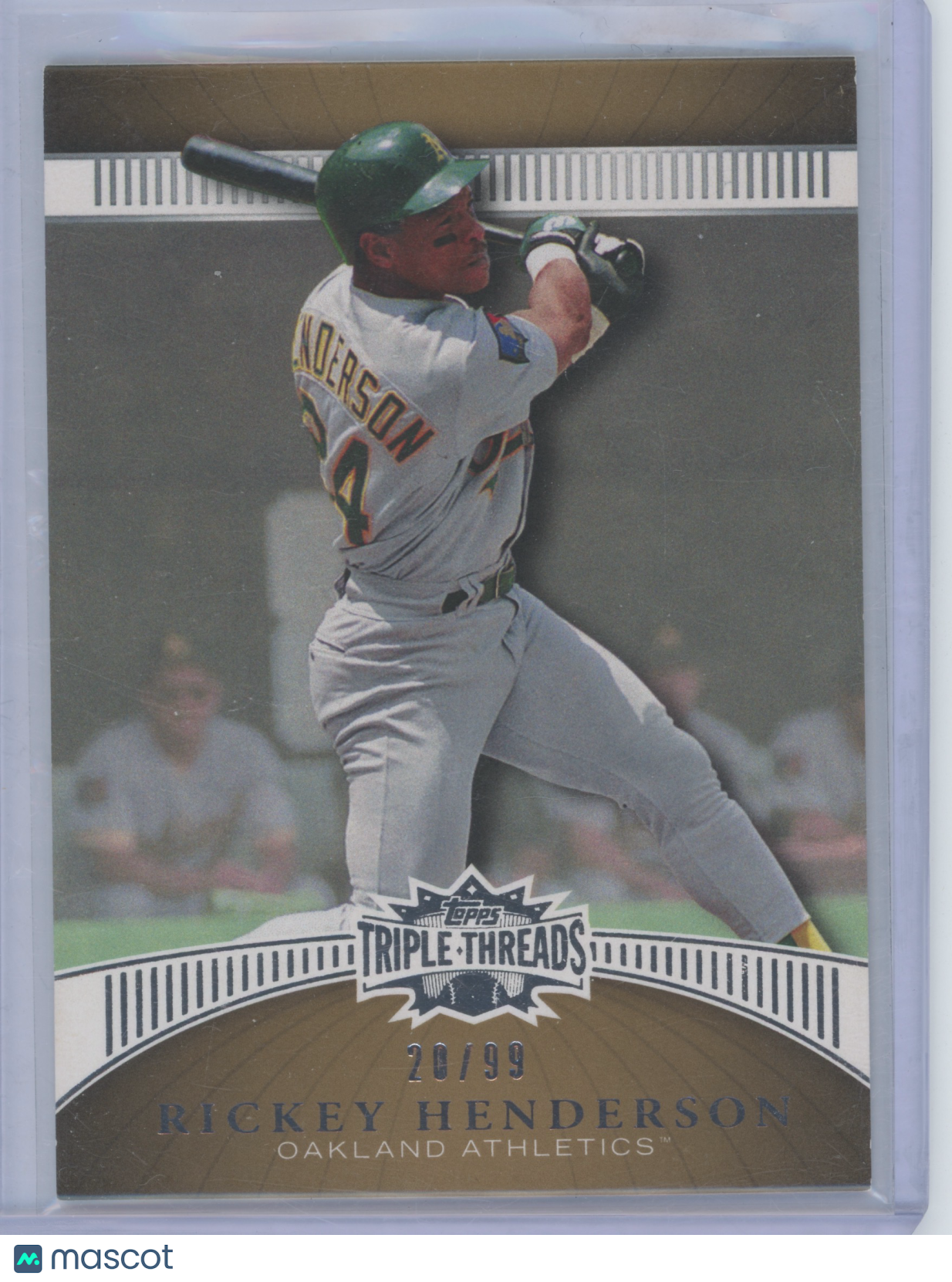 2010 Topps Triple Threads Rickey Henderson #93 20/99