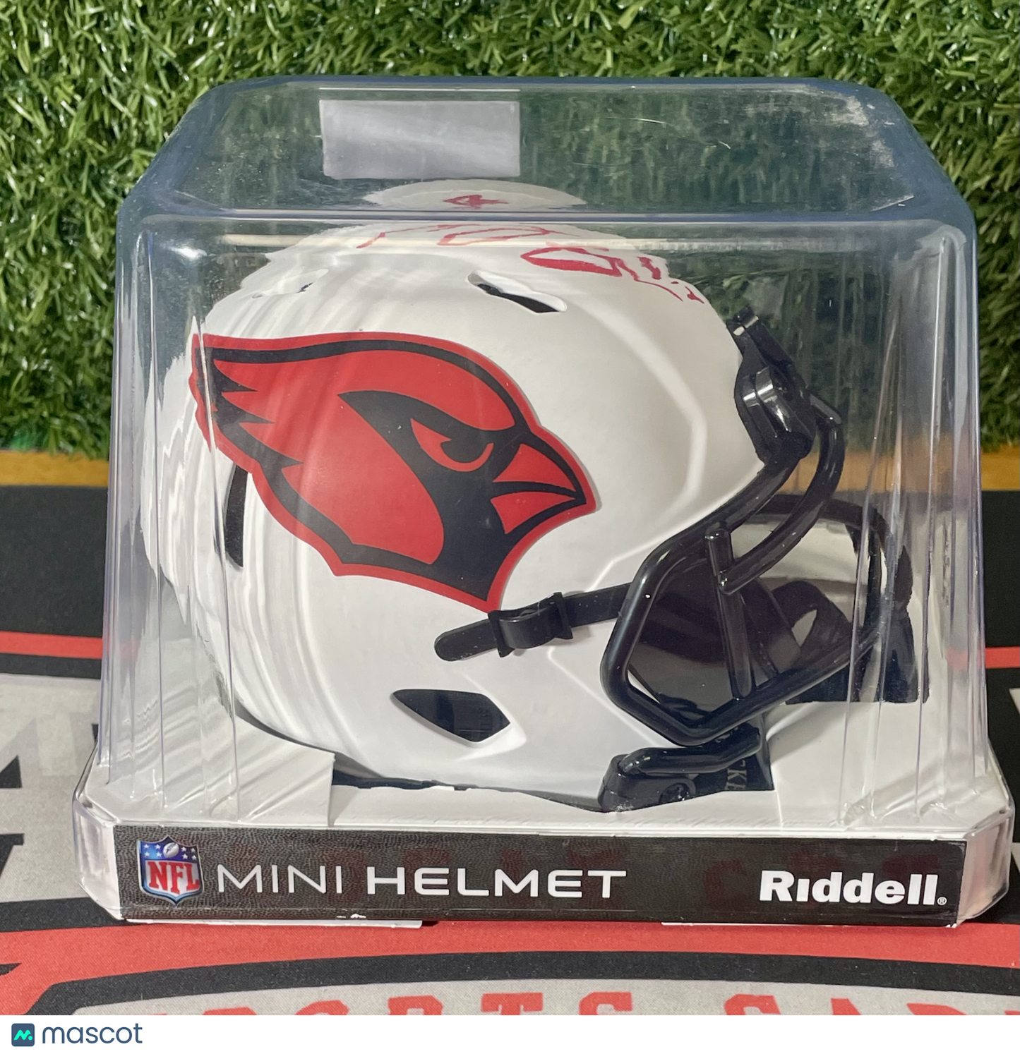 Michael Wilson Arizona Cardinals Autographed Lunar Football Mini Helmet