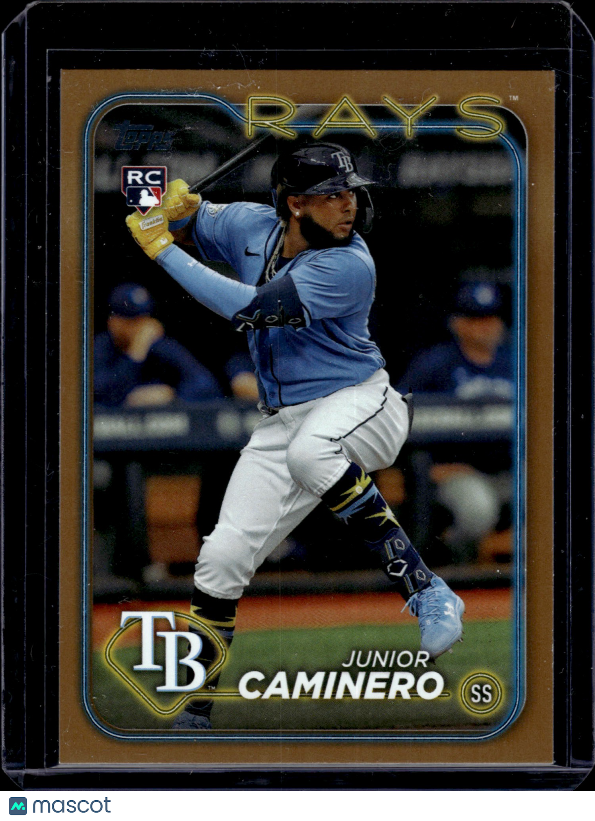 2024 Topps Chrome Junior Caminero #628 Gold /2024 RC