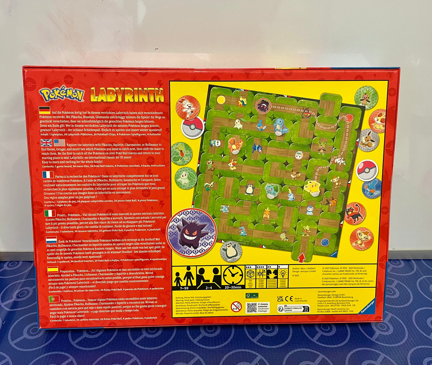 2021 Pokemon Labyrinth Board Game