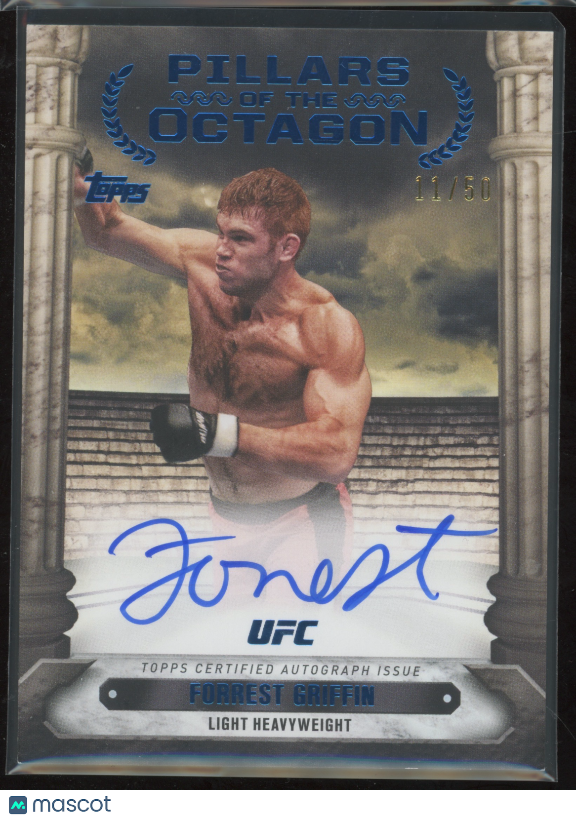 2024 Topps UFC Pillars of the Octagon Forrest Griffin #PTG-FGN Auto 11/50