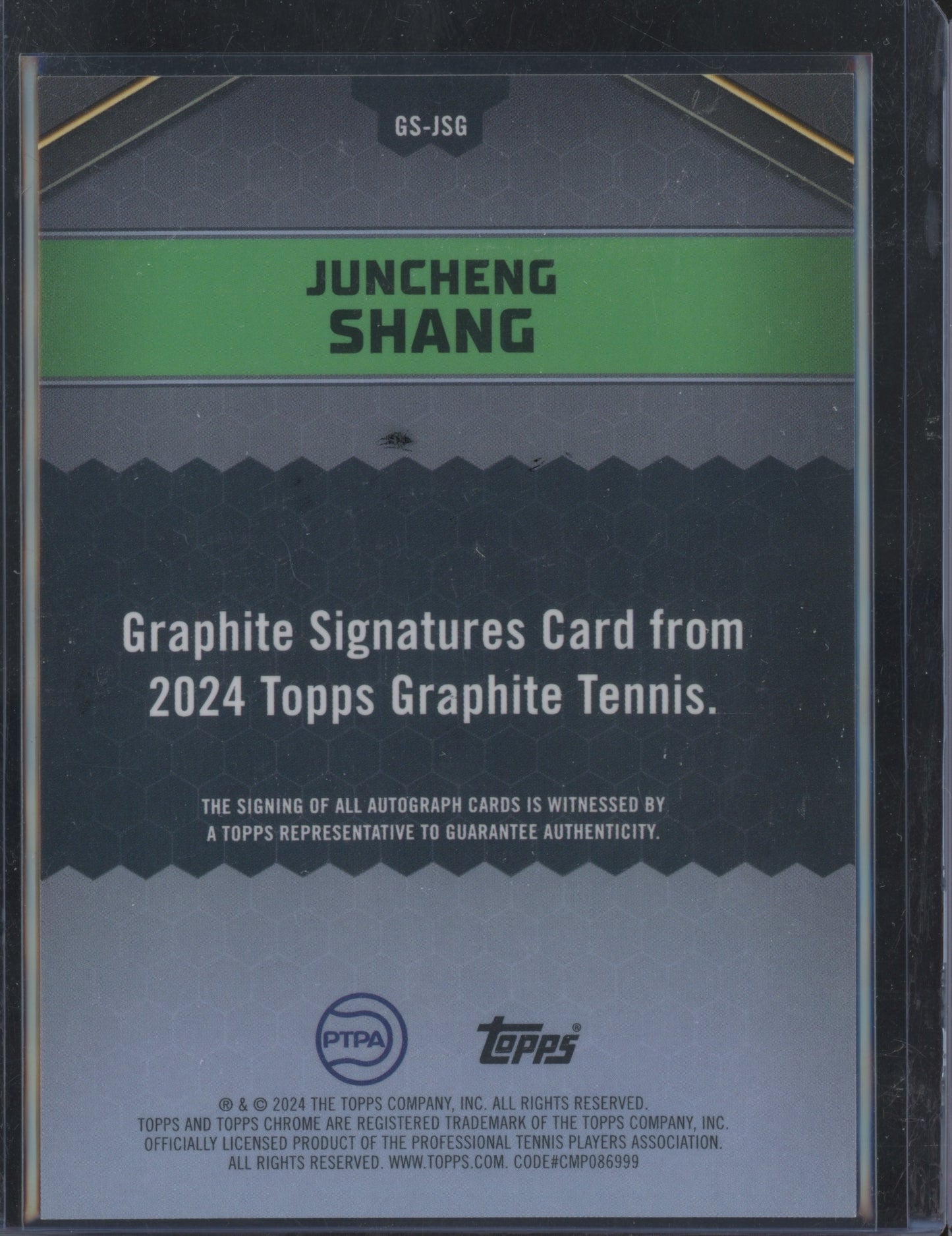 2024 Topps Graphite Juncheng Shang RC 24/25