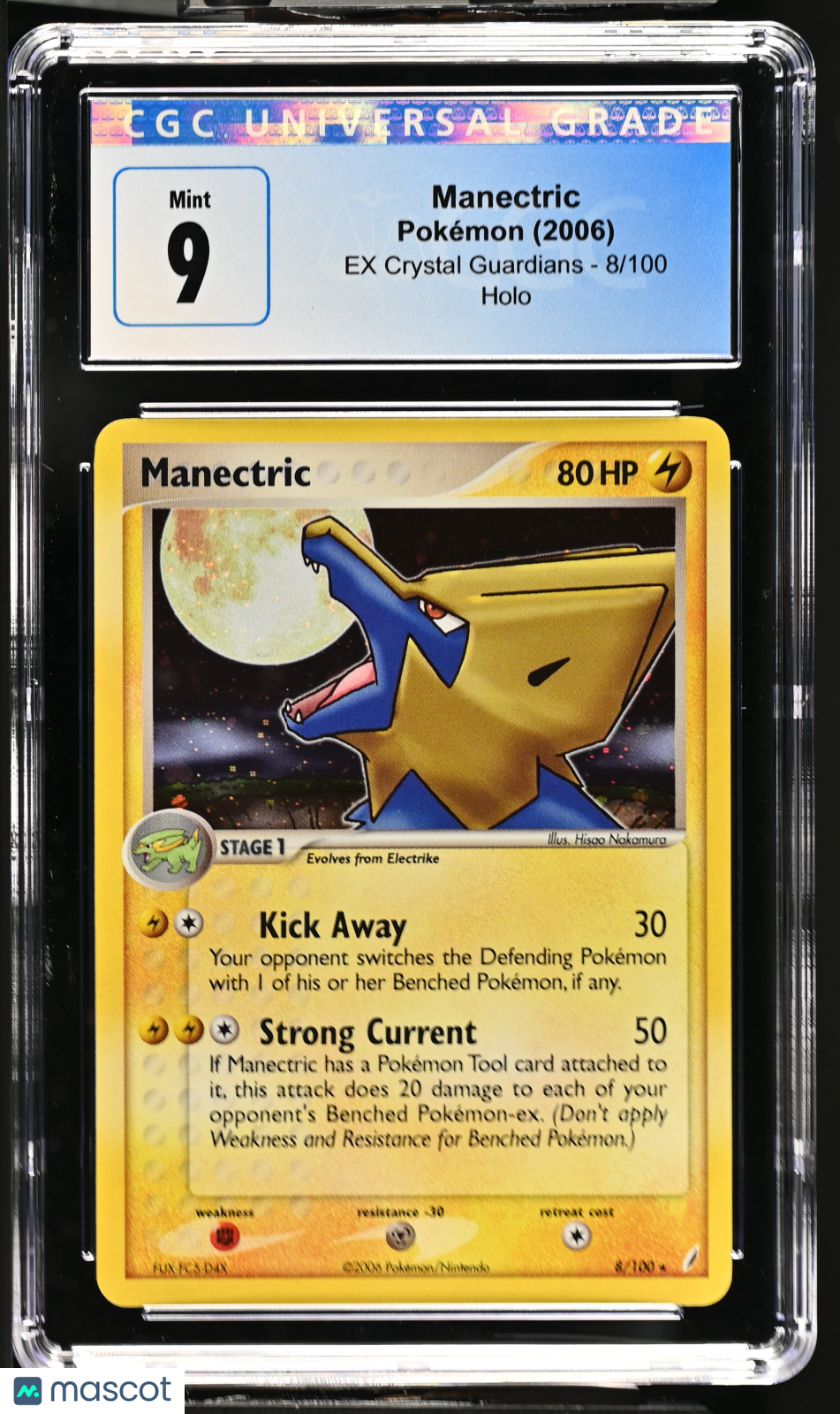 2006 Pokémon Manectric #8/100 English CGC 9