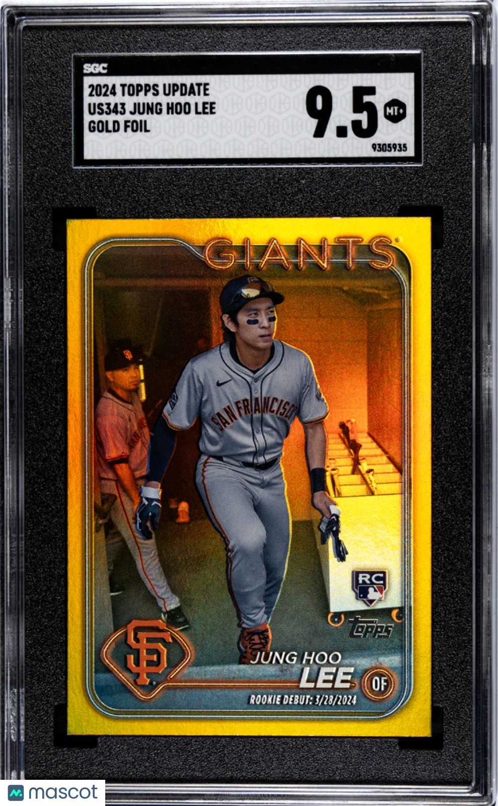 2024 Topps Update Jung Hoo Lee #US343 Gold Foil SGC 9.5