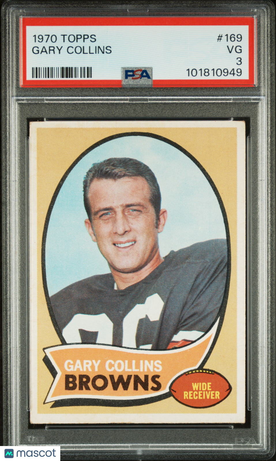 1970 Topps Gary Collins #169 PSA 3