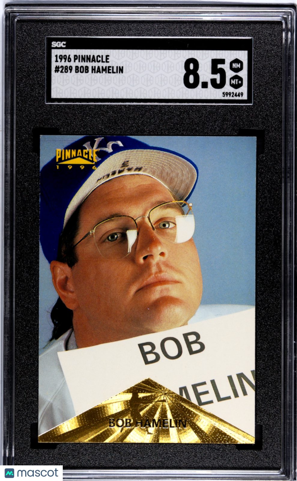 1996 Pinnacle Bob Hamelin #289 SGC 8.5