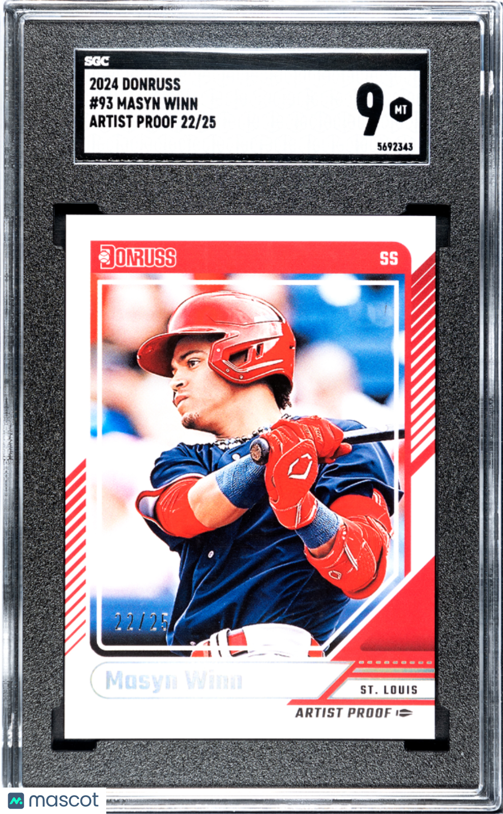 2024 Donruss Masyn Winn #93 Artist Proof SGC 9