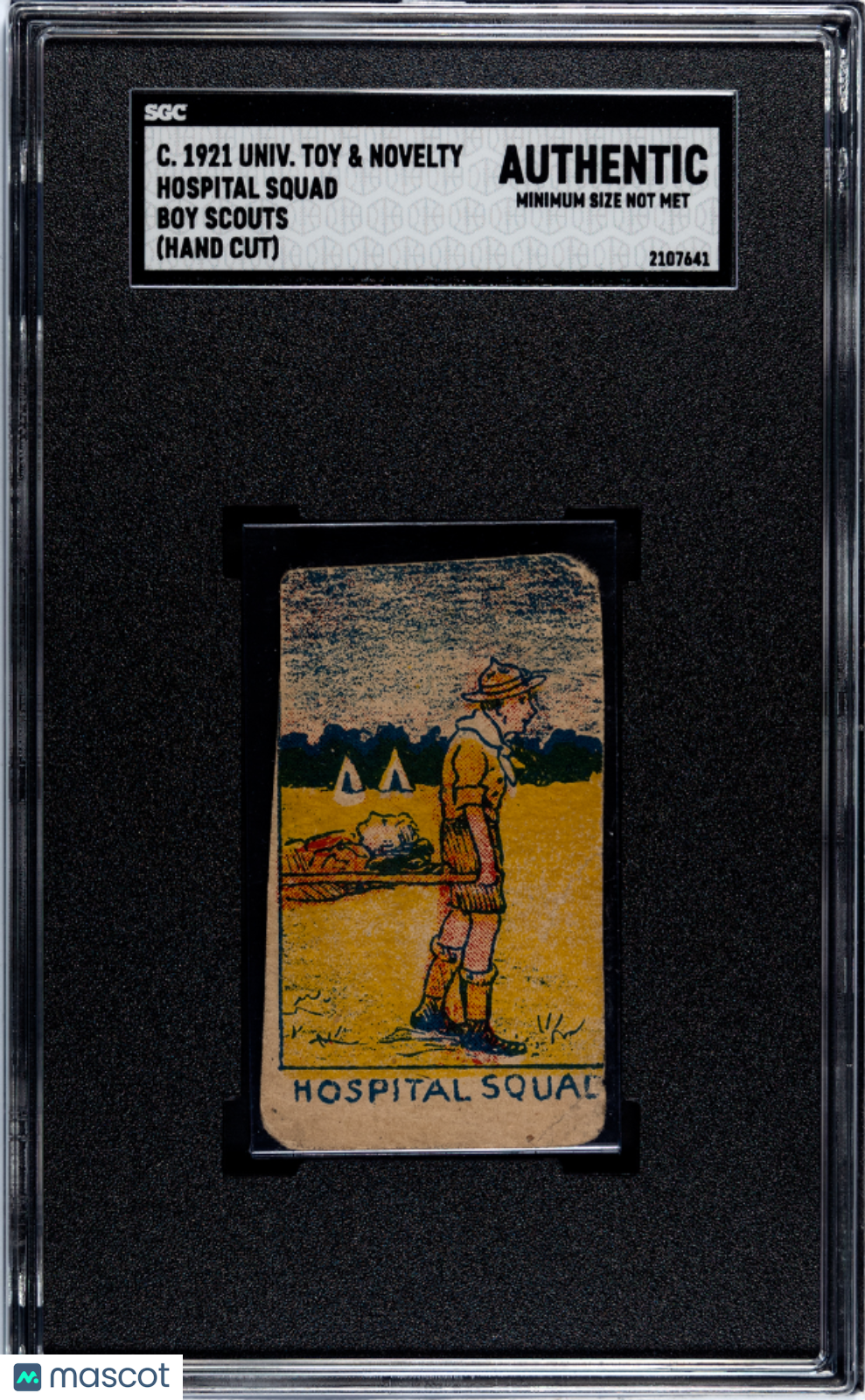 C.1921 Universal Toy & Novelty Boy Scouts Hospital Squad SGC A