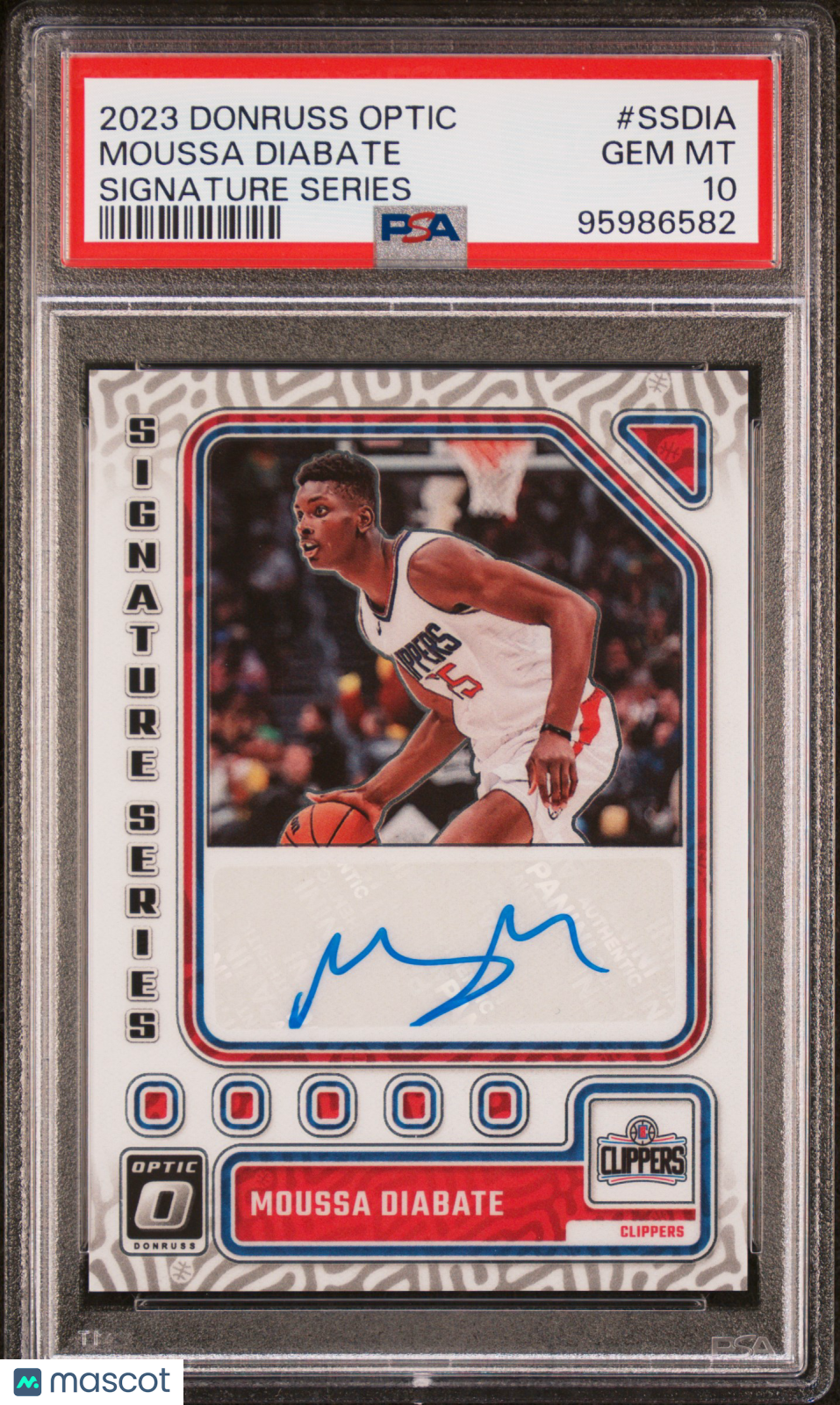 2023 Panini Donruss Optic Signature Series Moussa Diabate #SSDIA PSA 10