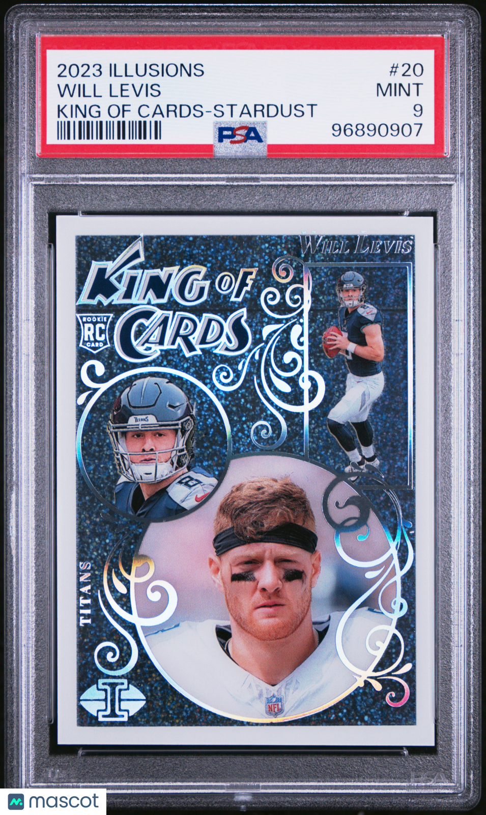 2023 Panini Illusions King Of Cards Will Levis #20 Stardust PSA 9