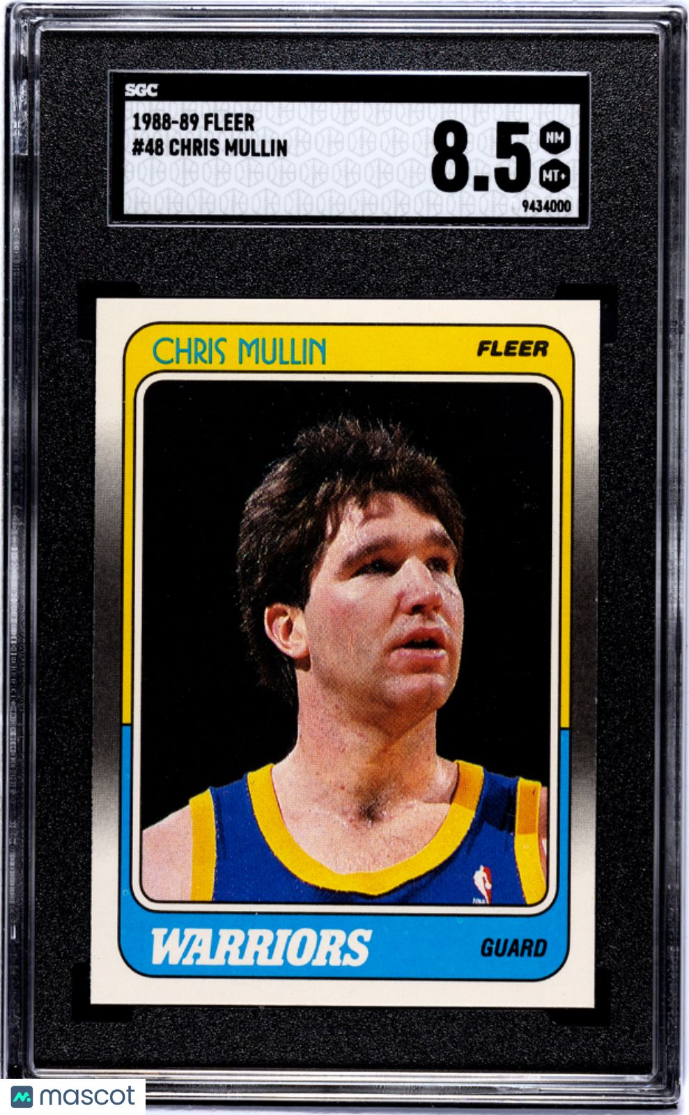 1988 Fleer Chris Mullin #48 SGC 8.5