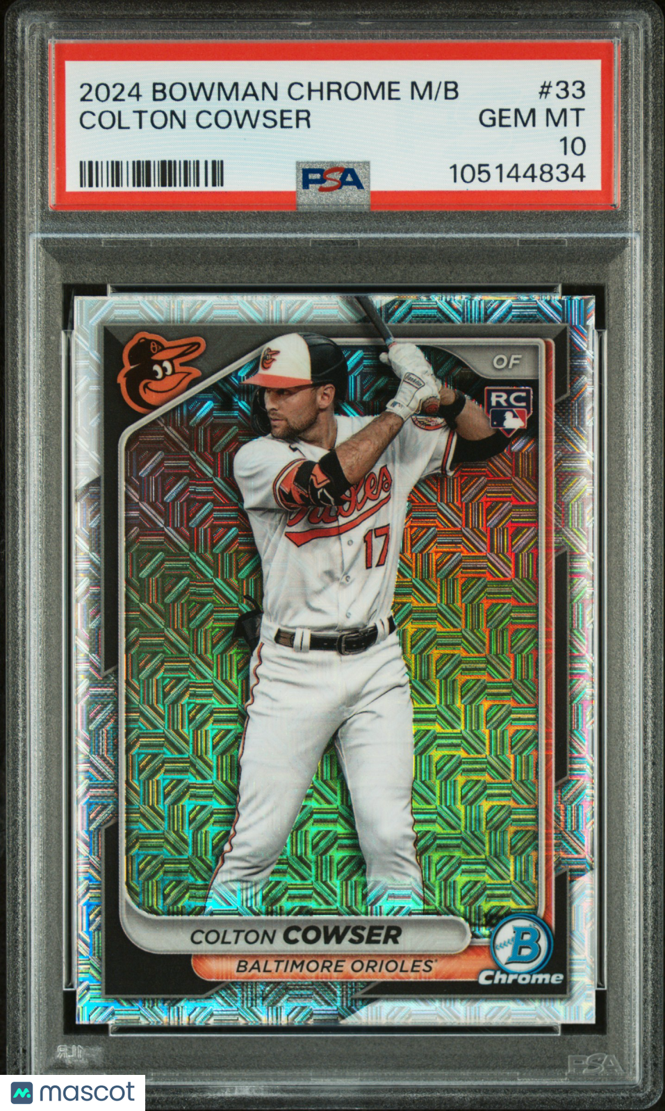 2024 Bowman Chrome Mega Box Colton Cowser #33 PSA 10
