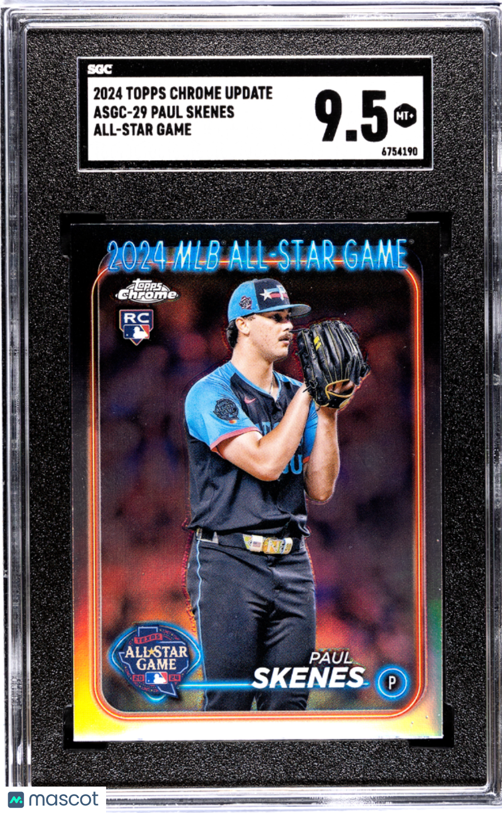 2024 Topps Chrome Update Paul Skenes #ASGC-29 Asg SGC 9.5