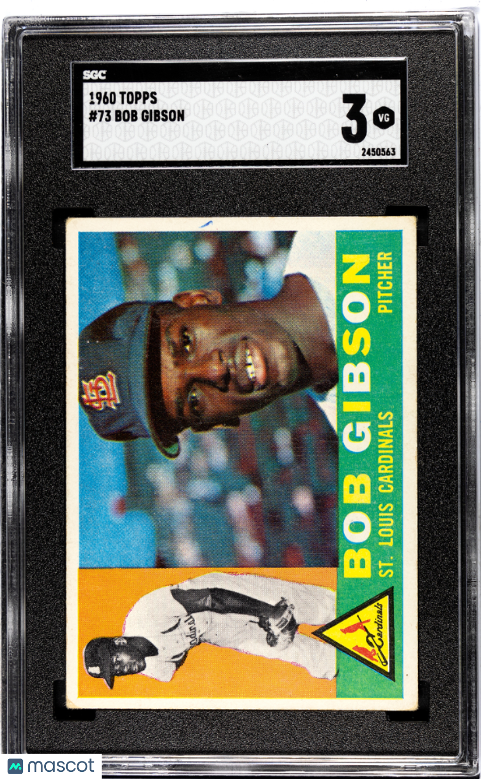 1960 Topps Bob Gibson #73 SGC 3