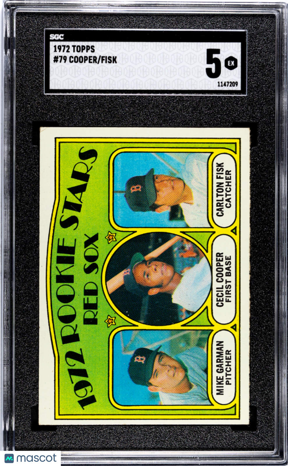 1972 Topps Fisk Cooper #79 SGC 5