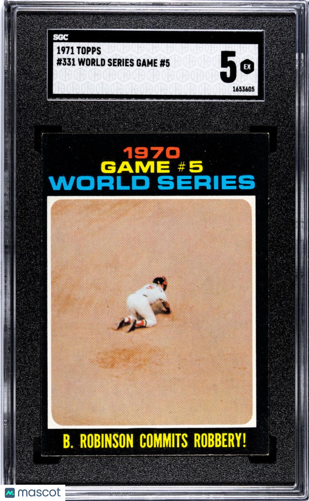 1971 Topps World Series Game #5 #331 SGC 5