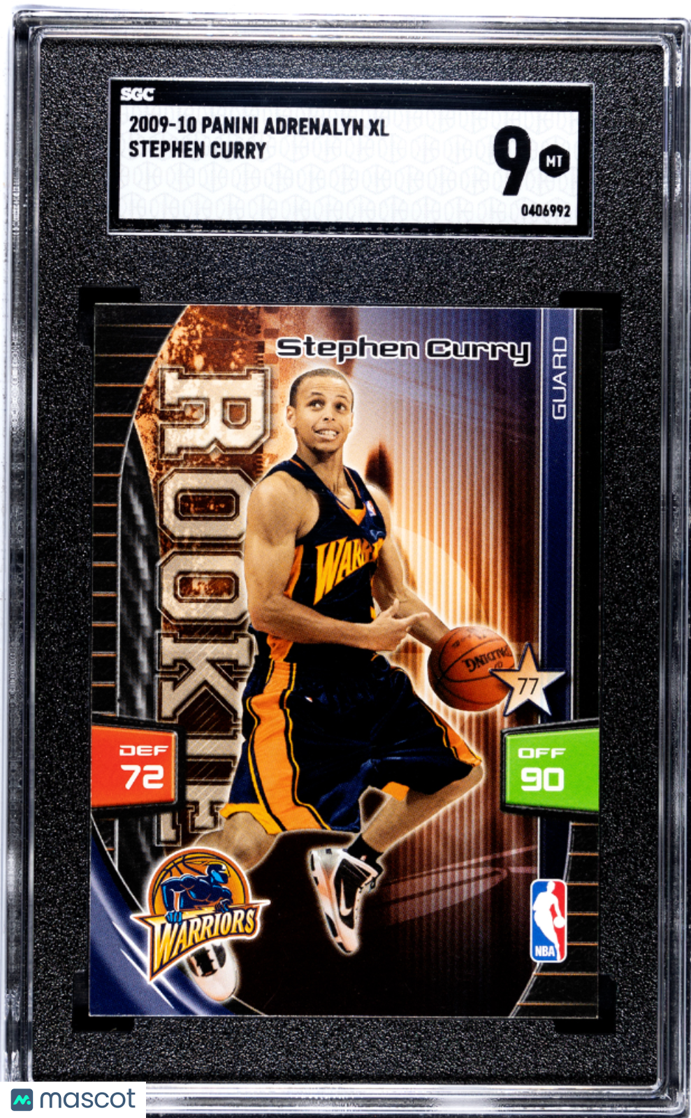 2009 Panini Adrenalyn Xl Stephen Curry SGC 9