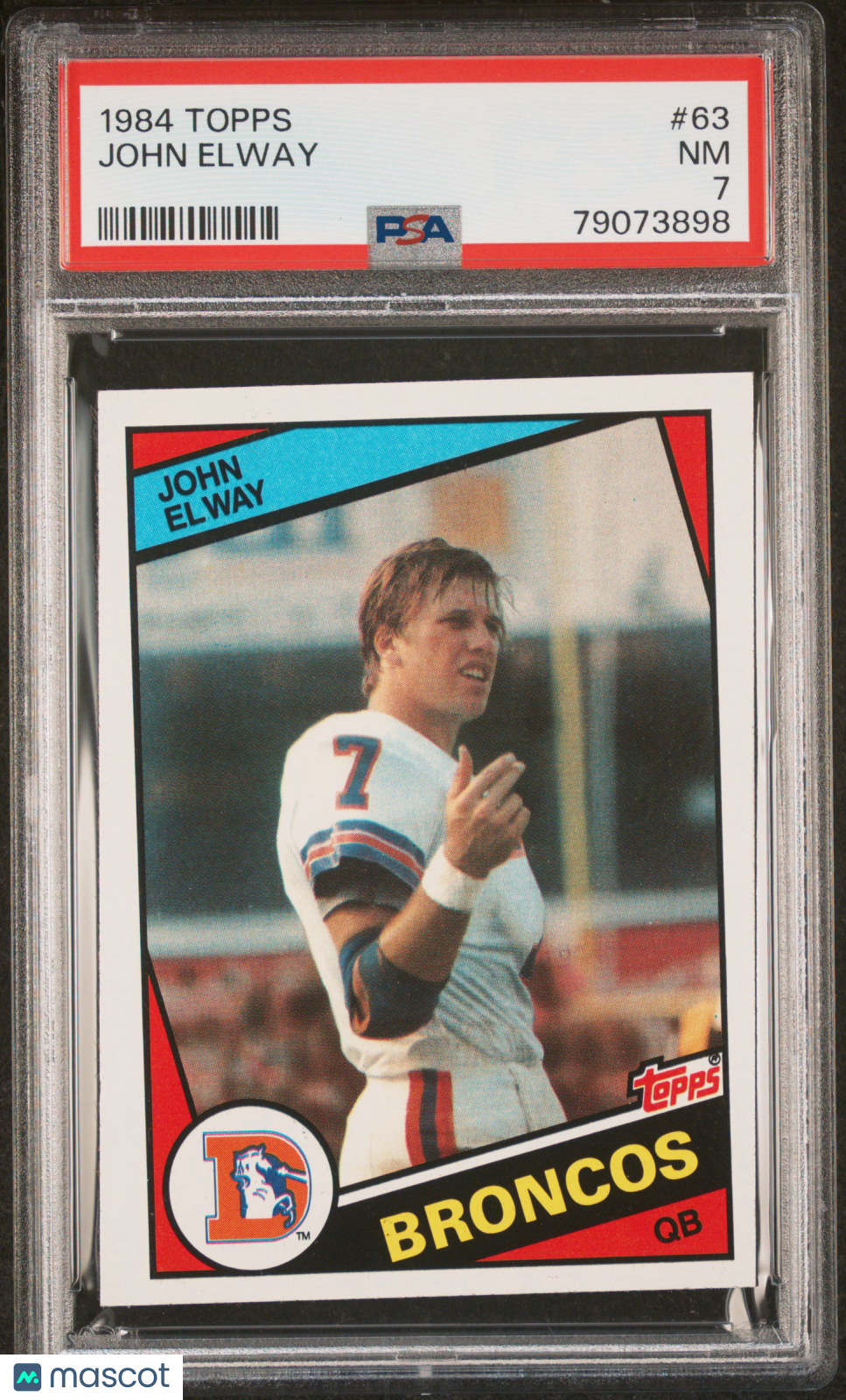 1984 Topps John Elway #63 PSA 7